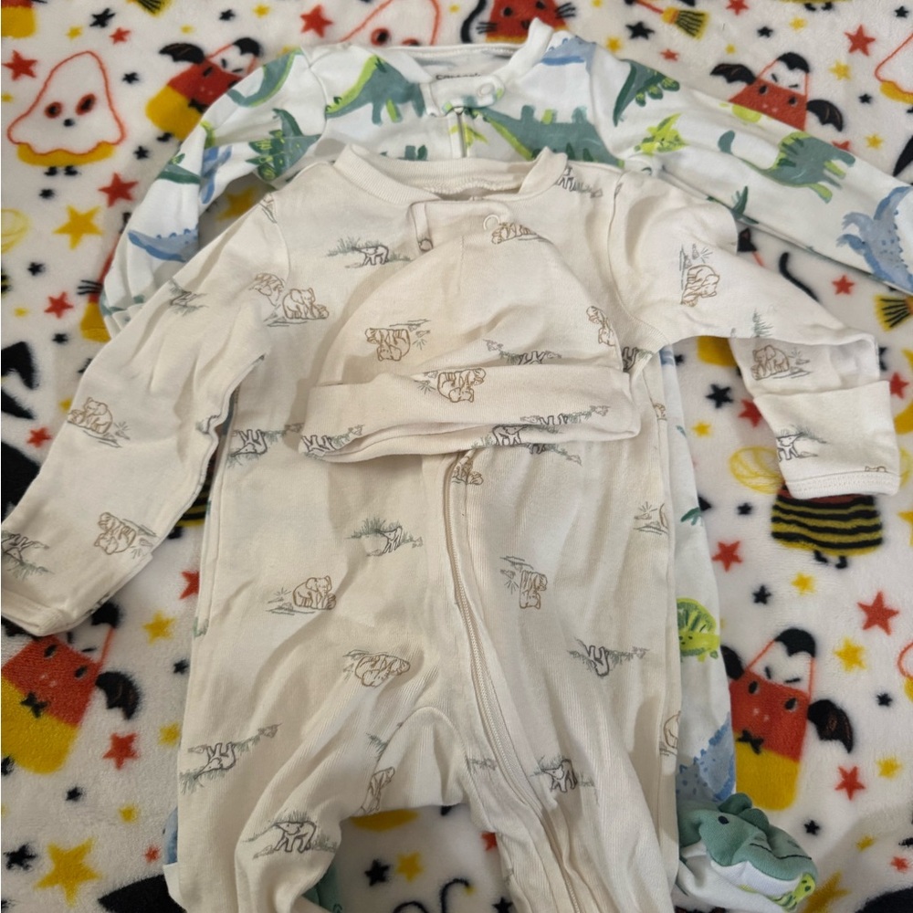 Carter's Dinosaur and Animal Print Baby Onesies